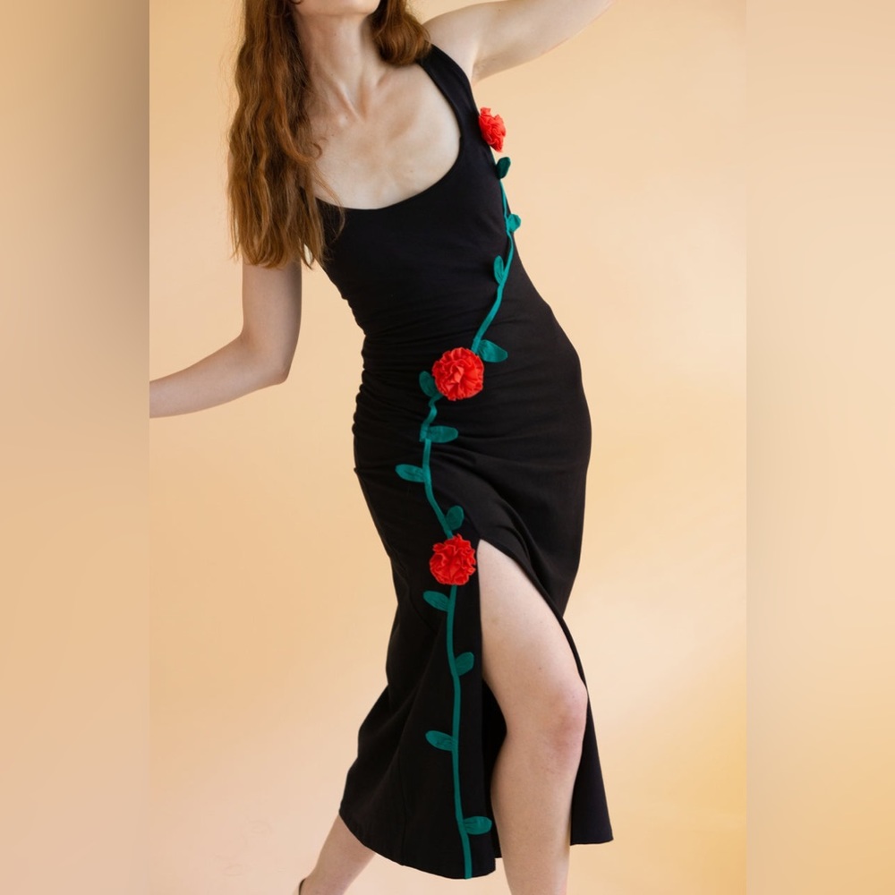 Samantha Pleet Climbing Roses Dress L